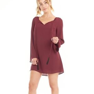 Red/pink long sleeve dress